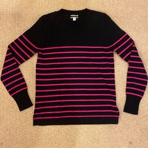j crew cashmere striped sweater